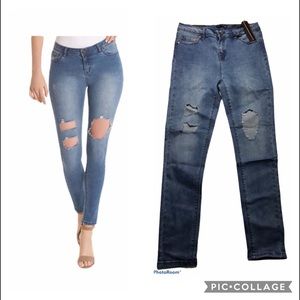 La La Anthony Mid Town mid rise Skinny